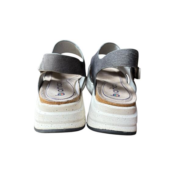 Bionica Black Ankle Strap Orleans Platform Sport Sandal - 8 - Picture 5 of 9